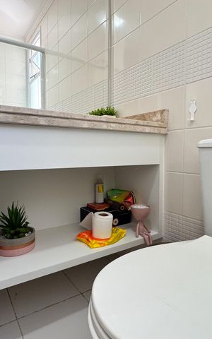 Apartamento à venda com 87m², 3 quartos e 2 vagas Apartamento à venda com 87m², 3 quartos e 2 vagasBanheiro Social