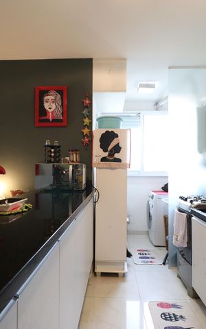 Apartamento à venda com 70m², 3 quartos e 2 vagasCozinha e Área de serviço 