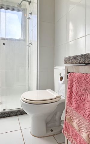 Apartamento para alugar com 45m², 2 quartos e 1 vaga Apartamento para alugar com 45m², 2 quartos e 1 vagaBanheiro da Suíte