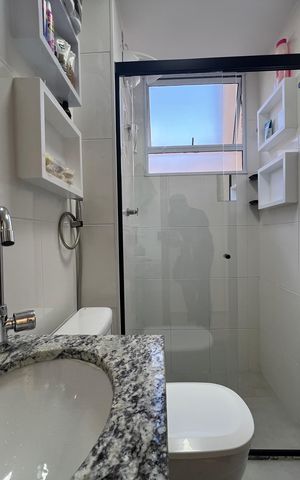 Apartamento para alugar com 50m², 2 quartos e 1 vaga Apartamento para alugar com 50m², 2 quartos e 1 vagaBanheiro Social