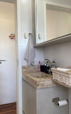 Apartamento à venda com 54m², 2 quartos e 1 vaga Apartamento à venda com 54m², 2 quartos e 1 vagaBanheiro 1