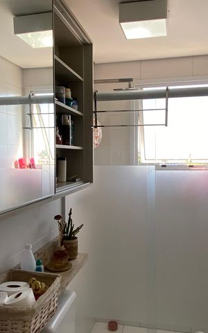 Apartamento à venda com 54m², 2 quartos e 1 vaga Apartamento à venda com 54m², 2 quartos e 1 vagaBanheiro 1