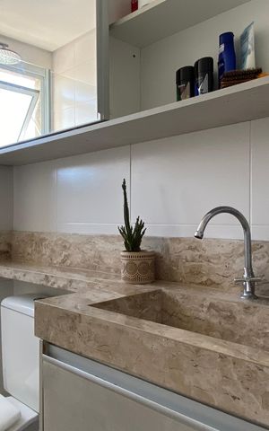 Apartamento à venda com 54m², 2 quartos e 1 vaga Apartamento à venda com 54m², 2 quartos e 1 vagaBanheiro 2