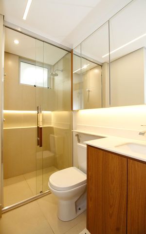 Apartamento à venda com 140m², 3 quartos e 2 vagas Apartamento à venda com 140m², 3 quartos e 2 vagasBanheiro Social