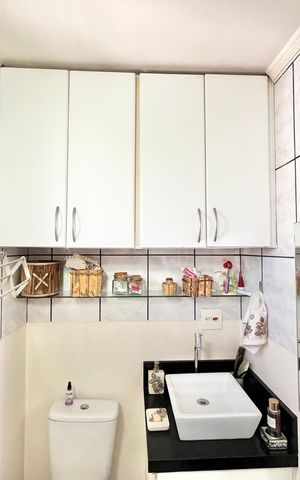 Apartamento à venda com 89m², 3 quartos e 1 vaga Apartamento à venda com 89m², 3 quartos e 1 vagaBanheiro de serviço