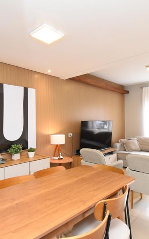 Casa de condomínio para alugar com 130m², 3 quartos e 2 vagasSala