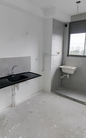 Apartamento para alugar com 40m², 2 quartos e sem vaga Apartamento para alugar com 40m², 2 quartos e sem vagaCozinha e Área de Serviço