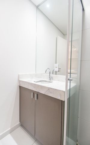 Apartamento para alugar com 50m², 1 quarto e 1 vaga Apartamento para alugar com 50m², 1 quarto e 1 vagaBanheiro da Suíte