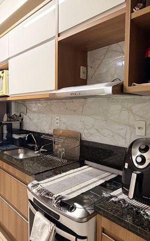 Apartamento à venda com 65m², 2 quartos e 1 vagaCozinha e Área de Serviço