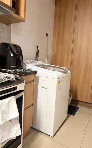 Apartamento à venda com 65m², 2 quartos e 1 vagaCozinha e Área de Serviço