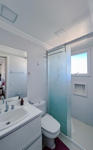 Apartamento à venda com 164m², 3 quartos e 4 vagasBanheiro da Suíte 2