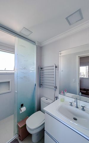 Apartamento à venda com 164m², 3 quartos e 4 vagasBanheiro da Suíte 3