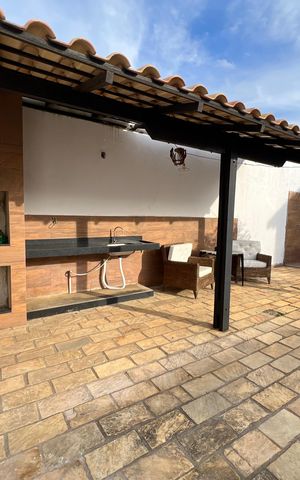 Casa para alugar com 130m², 2 quartos e 2 vagas Casa para alugar com 130m², 2 quartos e 2 vagasÁrea comum - Churrasqueira