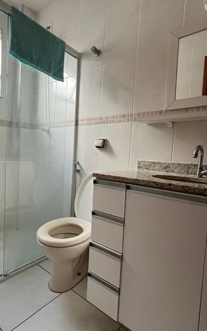 Apartamento para alugar com 81m², 2 quartos e 1 vaga Apartamento para alugar com 81m², 2 quartos e 1 vagaBanheiro