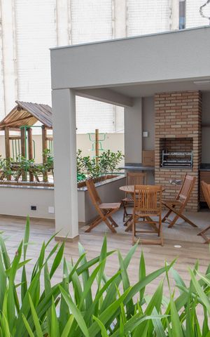 Apartamento à venda com 55m², 2 quartos e 1 vagaChurrasqueira
