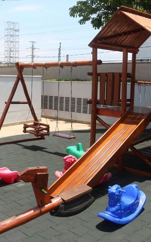 Apartamento para alugar com 64m², 2 quartos e 2 vagasÁrea comum - Playground