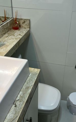 Apartamento para alugar com 93m², 2 quartos e sem vaga Apartamento para alugar com 93m², 2 quartos e sem vagaBanheiro da Suíte