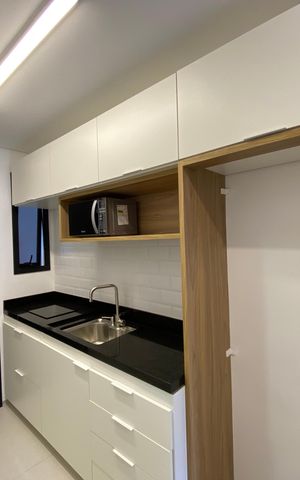 Studio para alugar com 26m², 1 quarto e sem vaga