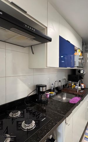 Apartamento à venda com 80m², 1 quarto e 1 vaga Apartamento à venda com 80m², 1 quarto e 1 vagaCozinha e Área de Serviço