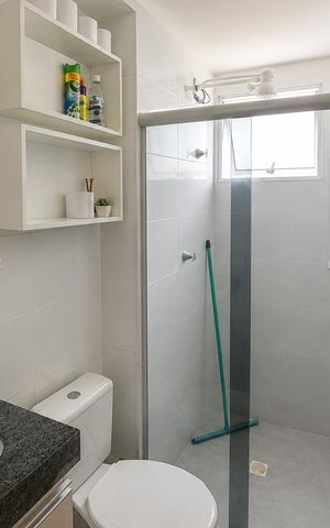 Apartamento para alugar com 42m², 2 quartos e 1 vaga Apartamento para alugar com 42m², 2 quartos e 1 vagaBanheiro