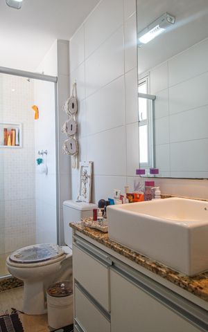 Apartamento à venda com 69m², 2 quartos e 1 vaga Apartamento à venda com 69m², 2 quartos e 1 vagaBanheiro Suite