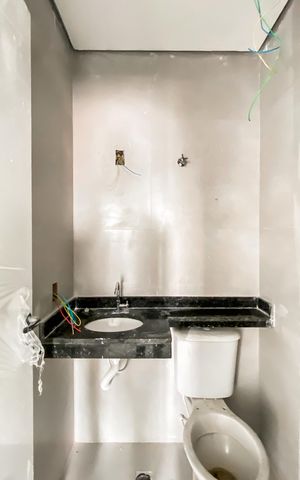 Apartamento à venda com 40m², 2 quartos e 1 vaga Apartamento à venda com 40m², 2 quartos e 1 vagaBanheiro
