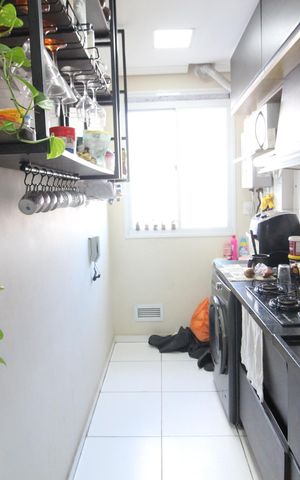 Apartamento à venda com 72m², 2 quartos e 2 vagasCozinha e Área de Serviço