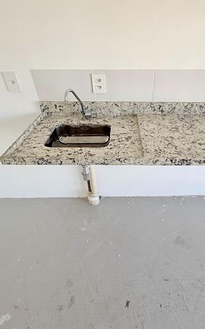 Studio à venda com 28m², 1 quarto e sem vagaCozinha 