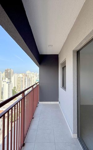 Studio à venda com 28m², 1 quarto e sem vagaSacada