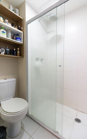 Apartamento à venda com 45m², 1 quarto e 1 vaga Apartamento à venda com 45m², 1 quarto e 1 vagaBanheiro social