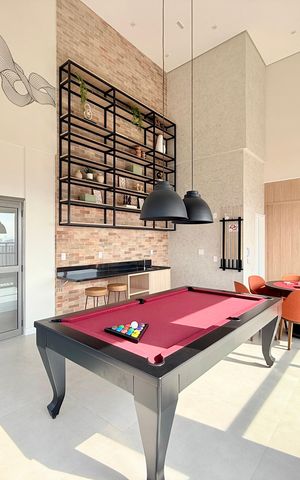 Studio à venda com 28m², 1 quarto e sem vaga Studio à venda com 28m², 1 quarto e sem vagaSalão de Jogos