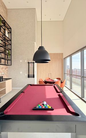 Studio à venda com 28m², 1 quarto e sem vaga Studio à venda com 28m², 1 quarto e sem vagaSalão de Jogos