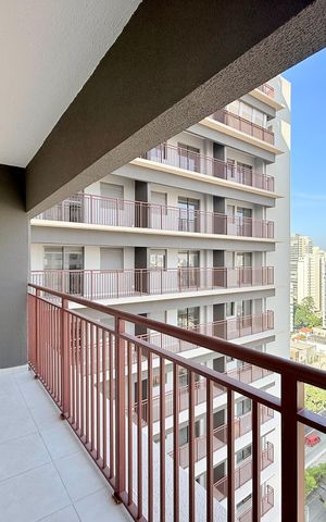 Apartamento à venda com 33m², 1 quarto e sem vagaSacada