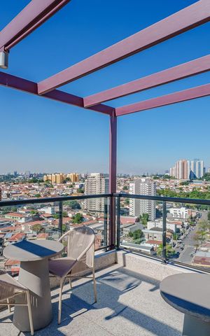 Studio à venda com 28m², 1 quarto e sem vaga Studio à venda com 28m², 1 quarto e sem vagaÁrea comum - Terraço