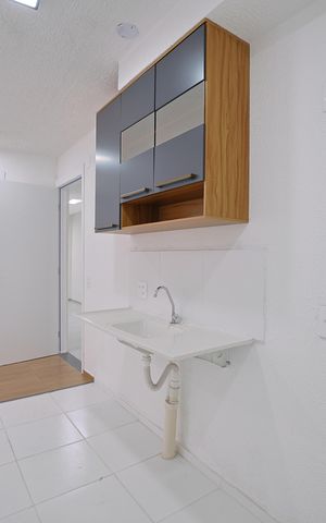 Apartamento à venda com 33m², 2 quartos e sem vagaCozinha e Área de Serviço