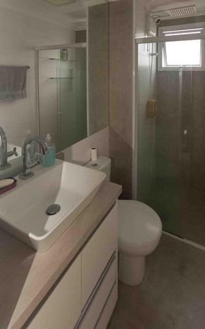 Apartamento à venda com 53m², 2 quartos e 1 vaga Apartamento à venda com 53m², 2 quartos e 1 vagaBanheiro