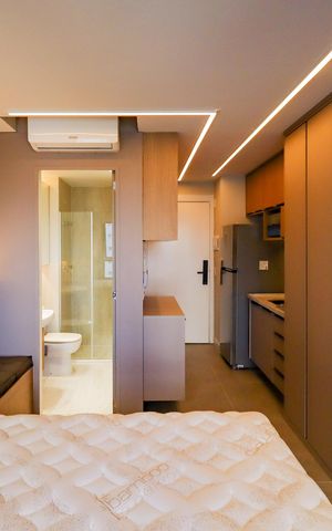 Studio para alugar com 24m², 1 quarto e sem vaga Studio para alugar com 24m², 1 quarto e sem vagaQuarto