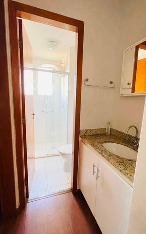 Apartamento para alugar com 50m², 2 quartos e 1 vaga Apartamento para alugar com 50m², 2 quartos e 1 vagaPia do banheiro