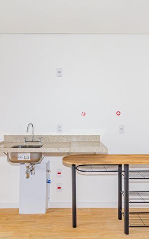 Studio para alugar com 24m², 1 quarto e sem vagaCozinha