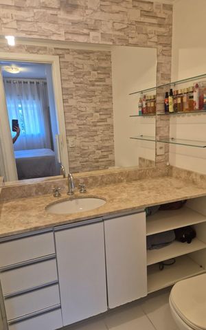 Apartamento à venda com 84m², 1 quarto e 2 vagas Apartamento à venda com 84m², 1 quarto e 2 vagasBanheiro