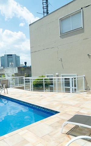 Apartamento para alugar com 34m², 1 quarto e 1 vaga