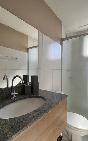 Apartamento à venda com 55m², 2 quartos e 1 vaga Apartamento à venda com 55m², 2 quartos e 1 vagaBanheiro Social