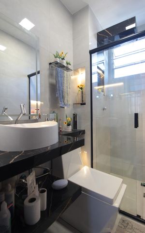 Apartamento à venda com 46m², 2 quartos e 2 vagasBanheiro Social