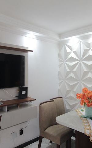 Apartamento à venda com 46m², 2 quartos e 2 vagasSala