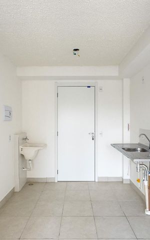 Apartamento à venda com 29m², 1 quarto e sem vaga Apartamento à venda com 29m², 1 quarto e sem vagaSala, Cozinha e Área de Serviço