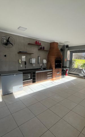 Apartamento para alugar com 36m², 1 quarto e 1 vaga Apartamento para alugar com 36m², 1 quarto e 1 vagaÁrea comum - Churrasqueira