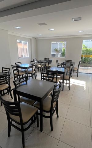 Apartamento para alugar com 36m², 1 quarto e 1 vaga Apartamento para alugar com 36m², 1 quarto e 1 vagaÁrea comum - Salão de festas