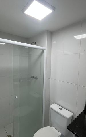 Apartamento para alugar com 36m², 1 quarto e 1 vaga Apartamento para alugar com 36m², 1 quarto e 1 vagaBanheiro da Suíte