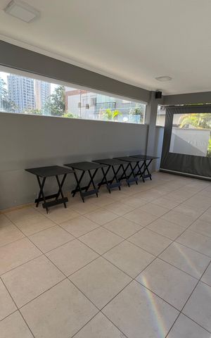 Apartamento para alugar com 36m², 1 quarto e 1 vaga Apartamento para alugar com 36m², 1 quarto e 1 vagaÁrea comum - Churrasqueira