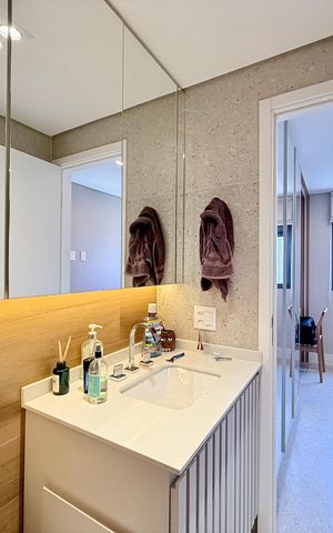 Apartamento à venda com 84m², 2 quartos e 2 vagas Apartamento à venda com 84m², 2 quartos e 2 vagasBanheiro Suíte 2
